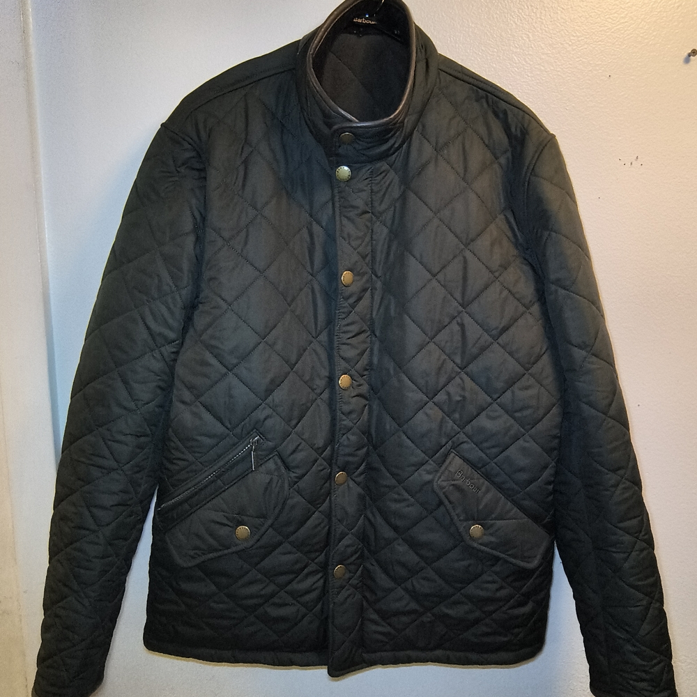 Barbour Men's Quilted Jacket - Dark Green